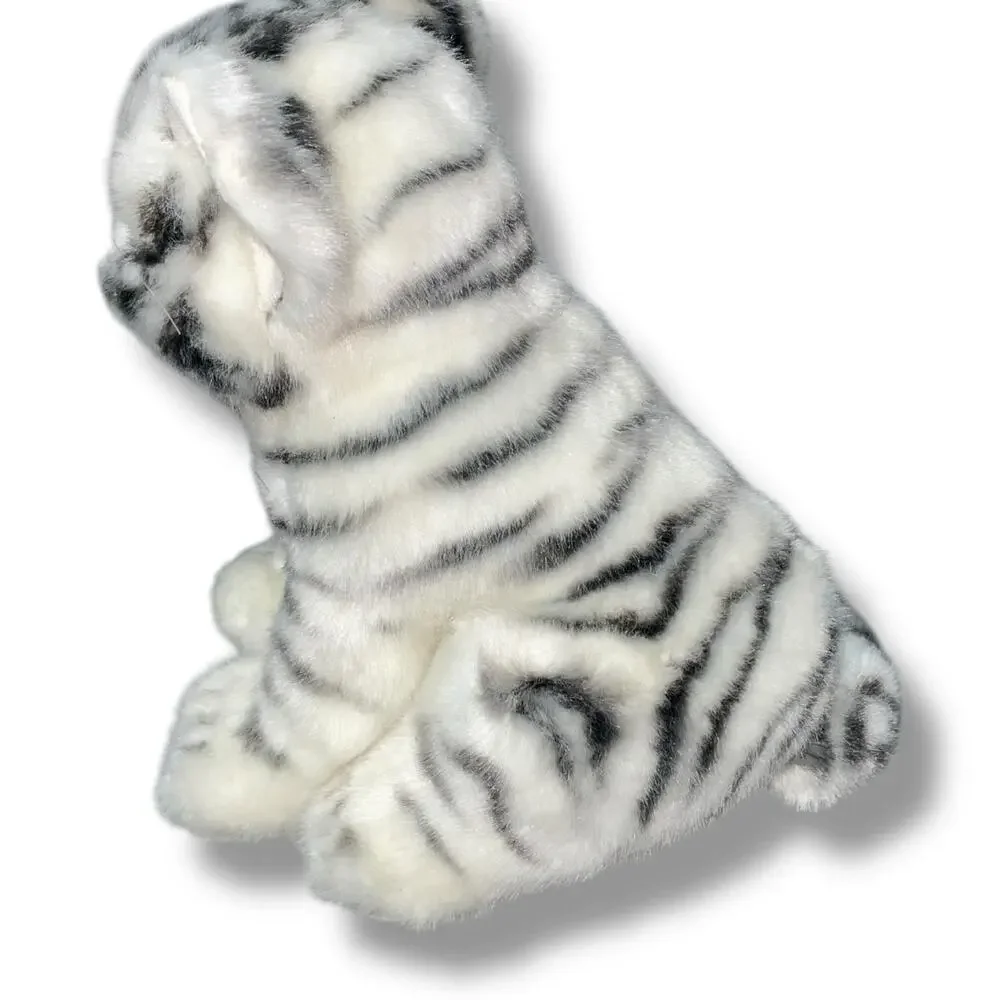 Hansa Creations Plush White Tiger Cub Lifelike Stuffed Animal Baby Cat 8